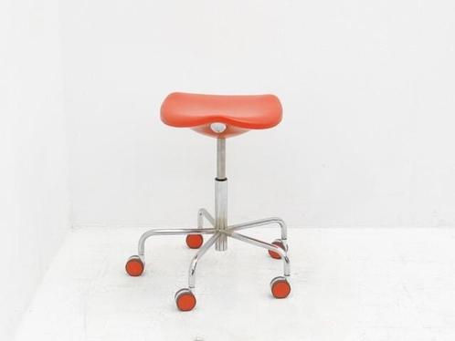 Werkstoel Rexite - oranje - 5-poots chroom met oranje, Huis en Inrichting, Stoelen, Gebruikt, Ophalen of Verzenden