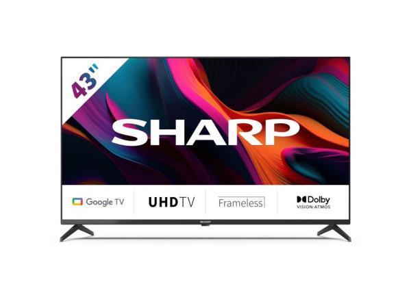 Veiling - Sharp 43GL4260E - 43 inch - 4K UHD LED TV met Goog, Audio, Tv en Foto, Televisies, Gebruikt