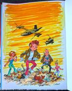 Spirou et la gorgone bleue + dédicace couleur pleine page -, Boeken, Nieuw