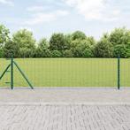 vidaXL Euro Schutting met 13 Flanged Posts 0.6x25 m, Verzenden, Nieuw, IJzer