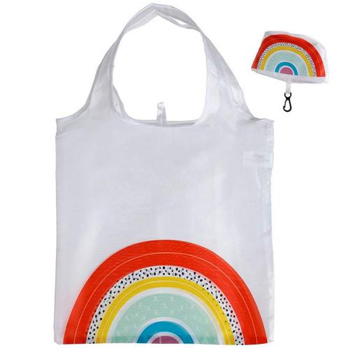 Opvouwbaar tasje Regenboog - Wit - 55x37cm NIEUW, Sieraden, Tassen en Uiterlijk, Tassen | Schoudertassen, Nieuw, Ophalen of Verzenden