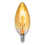 LED Spiraal kaarslamp amber 4W | dimbaar | E14, Led-lamp, E14 (klein), Nieuw, Ophalen of Verzenden