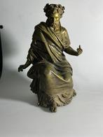 Scuola francese - sculptuur, Filosofo con corona di alloro -, Antiek en Kunst, Antiek | Keramiek en Aardewerk