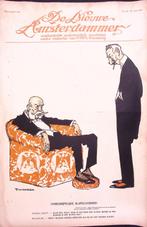 Rokende Wilhelm en Frans Jozef op spotprent (lijst optie), Antiek en Kunst, Verzenden