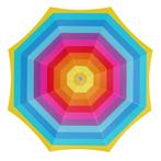 Strandparasol rainbow 200 cm, Tuin en Terras, Nieuw, Verzenden