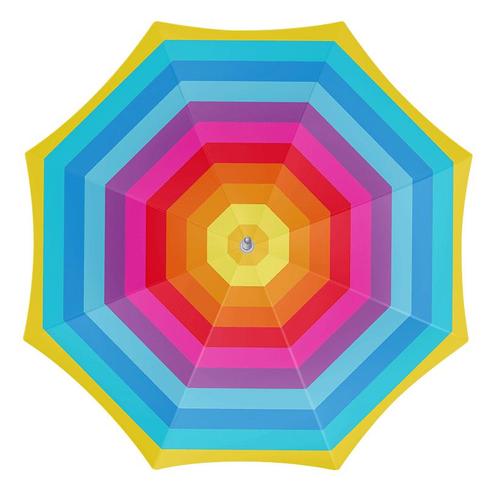 Strandparasol rainbow 200 cm, Tuin en Terras, Parasols, Nieuw, Verzenden