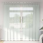 vidaXL Gordijnen met lussen 2 st 140x245 cm lichtgrijs, Verzenden, Nieuw, Grijs