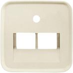 Busch Jaeger Reflex SI afdekplaat 2xRJ45 / RJ11 wit-crème, Doe-het-zelf en Verbouw, Elektra en Kabels, Ophalen of Verzenden, Nieuw