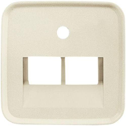 Busch Jaeger Reflex SI afdekplaat 2xRJ45 / RJ11 wit-crème, Doe-het-zelf en Verbouw, Elektra en Kabels, Nieuw, Ophalen of Verzenden