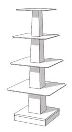 Glossy witte piramide tafel 160 cm