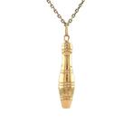Gouden vintage bowling kegel hanger 14 krt, Ophalen of Verzenden, Nieuw