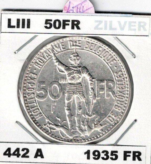 België. Leopold III. 50 Francs 1935VL morin 443B uitstekende, Postzegels en Munten, Munten | Nederland
