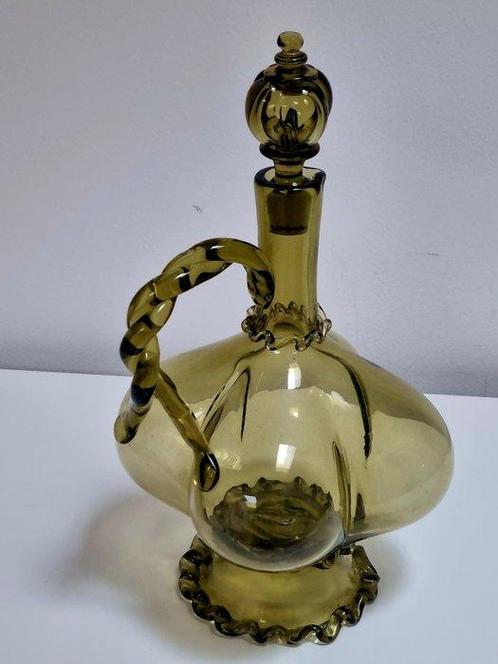 Kristallglasmanufaktur Theresienthal - Karaf - Glas-in-lood, Antiek en Kunst, Antiek | Glas en Kristal