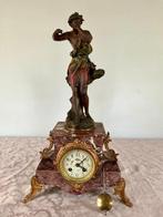 Pendule - ferrand - Marmer, Zinklegering, Brons, Glas -, Antiek en Kunst