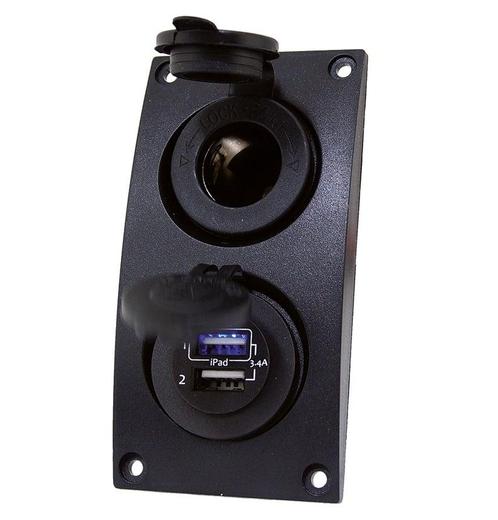 Talamex Curved Add-on - 12V & Dubbel USB, Watersport en Boten, Navigatiemiddelen en Scheepselektronica, Nieuw, Ophalen of Verzenden