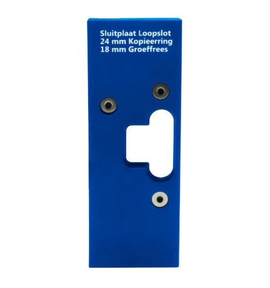 Boormal sluitplaat loopslot rechts/links, Doe-het-zelf en Verbouw, Hang- en Sluitwerk, Verzenden