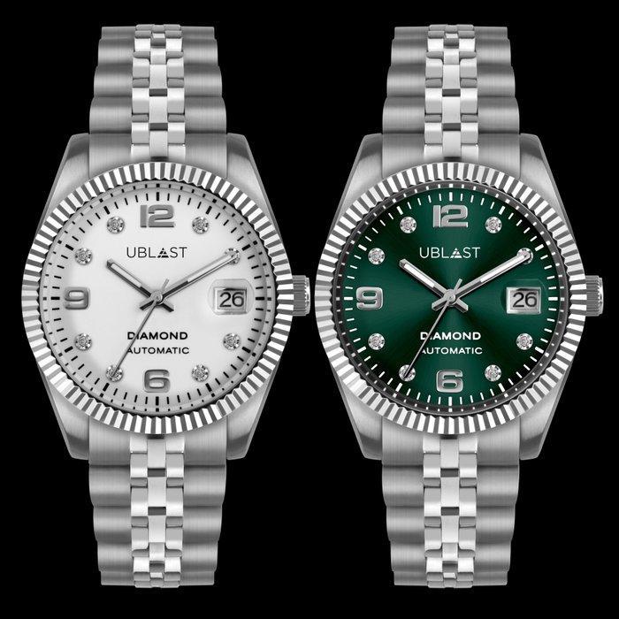 Ublast - Century Diamond - UBDCE40WH+GN - Set Man & Woman -, Sieraden, Tassen en Uiterlijk, Horloges | Heren