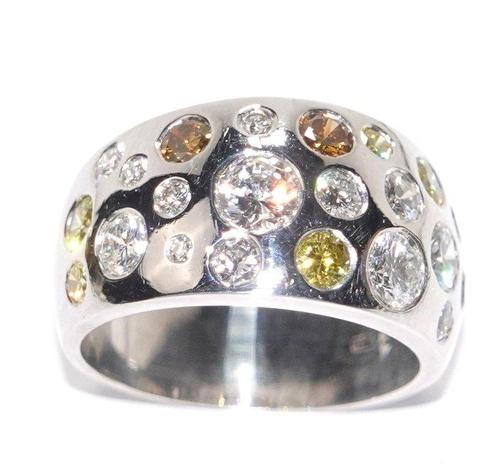 Ring - 18 karaat Witgoud - 1.99ct. tw. Diamant (Natuurlijk), Sieraden, Tassen en Uiterlijk, Ringen