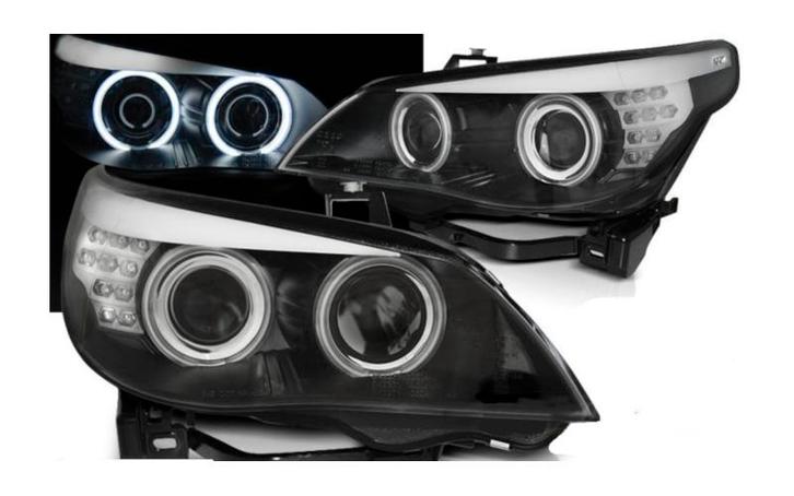 Xenon koplampen CCFL Angel Eyes geschikt voor BMW E60 E61, Auto-onderdelen, Verlichting, Nieuw, Universele onderdelen, Verzenden