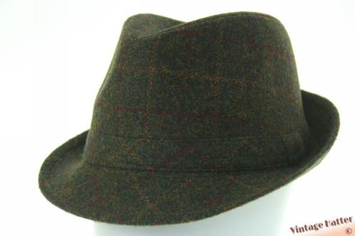 Gleufhoed Trilby Hawkins donker groen 57, 58, 59 en 60 Nieuw, Kleding | Heren, Hoeden en Petten, Hoed, Nieuw, Ophalen of Verzenden