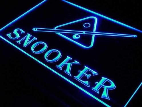 Snooker pool biljart neon bord lamp LED verlichting reclame, Verzamelen, Merken en Reclamevoorwerpen, Nieuw, Verzenden