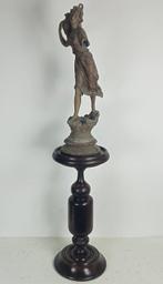 Plantentafel - Zwaar uitgevoerd - Eik - Piëdestal / Pedestal