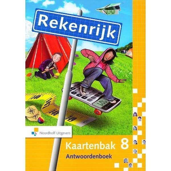 Rekenrijk versie 3 Antwoordenboek Kaartenbak groep 8, Boeken, Schoolboeken, Nieuw, Verzenden