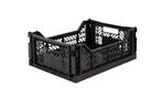 AyKasa opvouwbare krat Midi 40x30x14.5 cm zwart, nieuw, Doe-het-zelf en Verbouw, Ophalen of Verzenden, Nieuw
