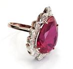 Zonder Minimumprijs - Ring - 9 kt. Roségoud, Zilver -, Nieuw