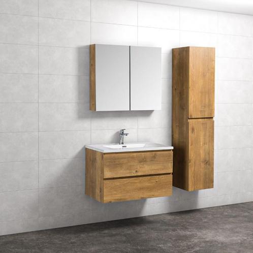 Badmeubel Gusto Oak 80CM (Badkamermeubels), Huis en Inrichting, Badkamer | Badkamermeubels, Nieuw, Ophalen of Verzenden