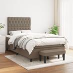 vidaXL Boxspring met matras stof taupe 120x200 cm, Huis en Inrichting, Slaapkamer | Bedden, Verzenden, Nieuw, Twijfelaar, 120 cm