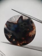 Natural blue and brown Agate - 41.360 ct - round - rare suma, Nieuw