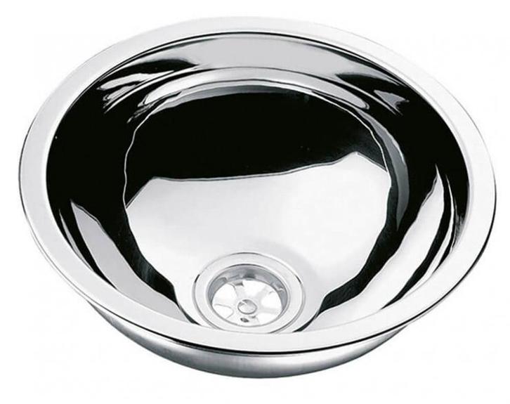 Navy Load Spoelbak Rond RVS Ø26–Ø29, Caravans en Kamperen, Camper-accessoires, Ophalen of Verzenden