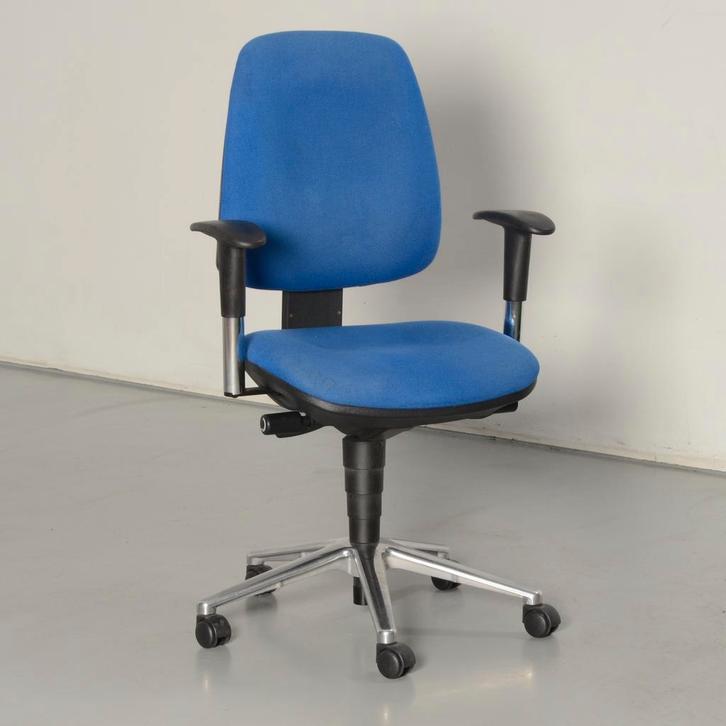 Sitland bureaustoel, blauw, 1D armleggers,, Zakelijke goederen, Kantoor en Winkelinrichting | Kantoormeubilair en Inrichting, Ophalen of Verzenden