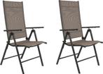 Garden Royal verstelbare stoel Santiago taupe set 2 st., Tuin en Terras, Verzenden, Nieuw