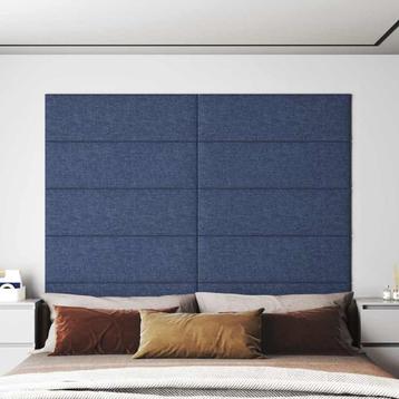 vidaXL Wandpanelen 12 st 3,24 m² 90x30 cm stof blauw beschikbaar voor biedingen
