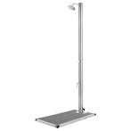 vidaXL Buitendouche met grijze basis 220 cm roestvrij staal, Verzenden, Nieuw