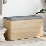 vidaXL Opbergbankje 82x42x45 cm bewerkt hout sonoma, Verzenden, Nieuw