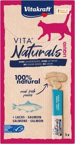 Vita Naturals Liquid Snack Zalm 5x dierensnack - Vitakraft, Dieren en Toebehoren, Honden | Herdershonden en Veedrijvers