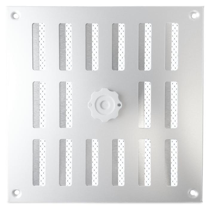 Aluminium afsluitbaar schuifrooster opbouw 250 x 250mm, Doe-het-zelf en Verbouw, Ventilatie en Afzuiging, Nieuw, Verzenden