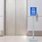 vidaXL Pedestal Posterstand Zilver 32 x 27 x 119 cm, Huis en Inrichting, Kasten | Vitrinekasten, Verzenden, Nieuw