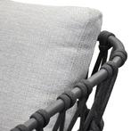 Elegant stoel bank loungeset 4 delig antraciet rope, Ophalen of Verzenden, Nieuw, Aluminium
