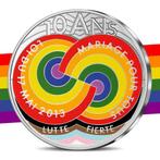 GRATIS! OFFICIËLE KLEUREN  10  EURO PRIDE 2023, Postzegels en Munten, Munten | Nederland, Losse munt, Zilver