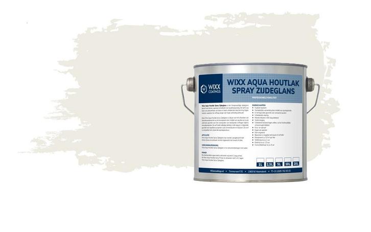 Wixx Aqua Houtlak Spray Zijdeglans RAL 9010 | Zuiver Wit 1L, Doe-het-zelf en Verbouw, Verf, Beits en Lak, Lak, Wit, Nieuw, Minder dan 5 liter