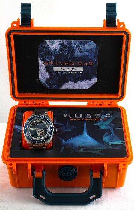 Nubeo - Aurora Blue - Sphyrnidae Automatic - Limited, Sieraden, Tassen en Uiterlijk, Horloges | Heren