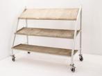 Transportkar 153x186x84cm (hxbxd) grijs - 3 etages - houten, Werkplek, Ophalen of Verzenden, Gebruikt, Overige typen