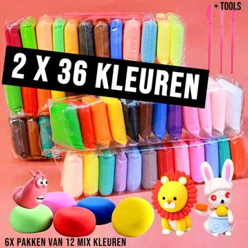 Super Klei 72 Stuks Mix Kleuren - 2x 36 Stuks beschikbaar voor biedingen
