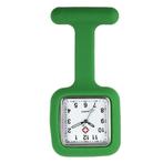 Fako® - Verpleegstershorloge - Siliconen Vierkant - Groen, Sieraden, Tassen en Uiterlijk, Horloges | Dames, Verzenden, Nieuw