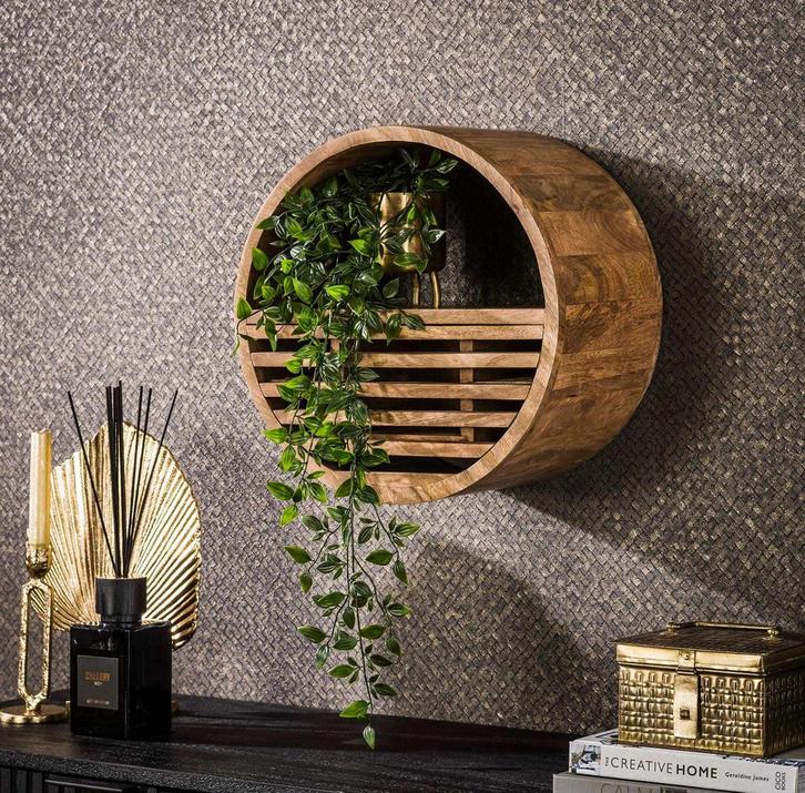 Rond wandschap Danique Ø40, Huis en Inrichting, Woonaccessoires | Wandplanken en Boekenplanken, Verzenden