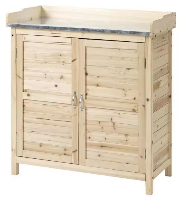 Houten Tuinkast met Onderkastenamp; Planken - Gereedschapast, Tuin en Terras, Tuinmeubel-accessoires, Nieuw, Verzenden